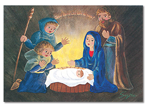 クリスマスカード「まぶねのイエス」