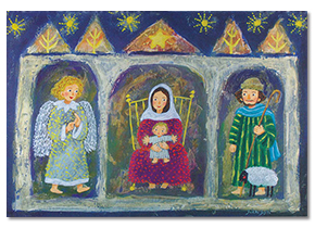 クリスマスカード「マリアと幼子」