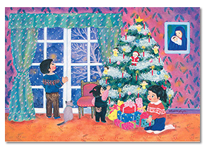 クリスマスカード「クリスマスツリー」